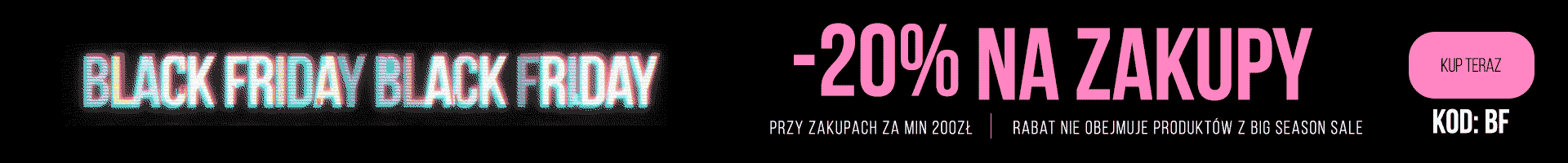 Rabat -20% na zakupy