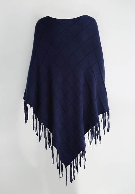 Granatowe Ponczo Cosy Feelings 6