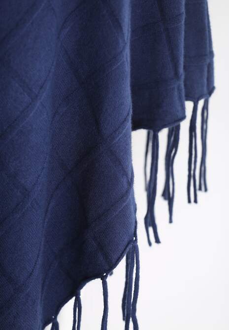 Granatowe Ponczo Cosy Feelings 7