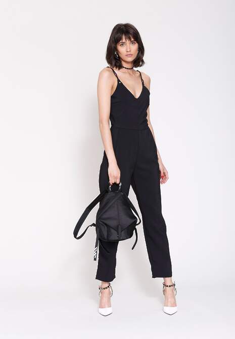 Czarny Plecak Kendall + Kylie Ribbed