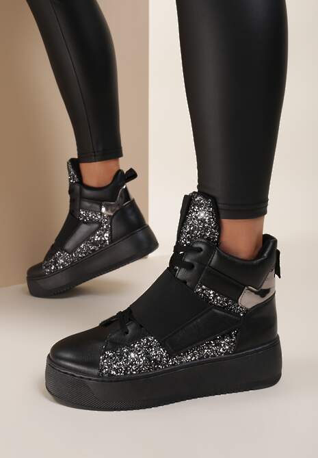 Czarne Sneakersy Sykes