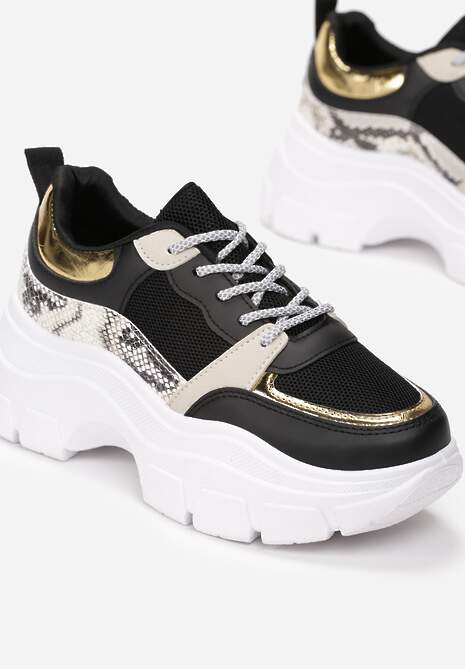 Czarne Sneakersy Hyllisei 5