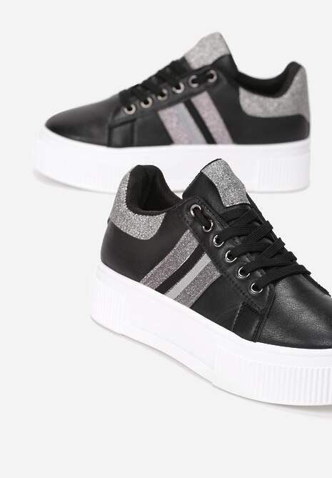 Czarne Sneakersy Elashor 5