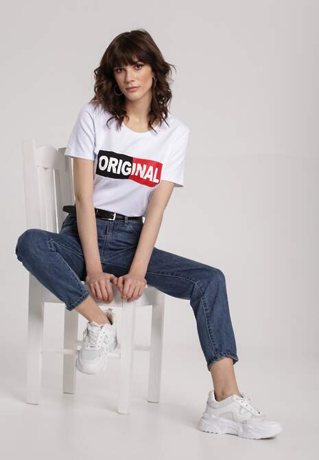 Biały T-shirt Leucedice 4