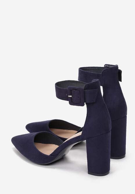 Granatowe Czółenka Igona 5