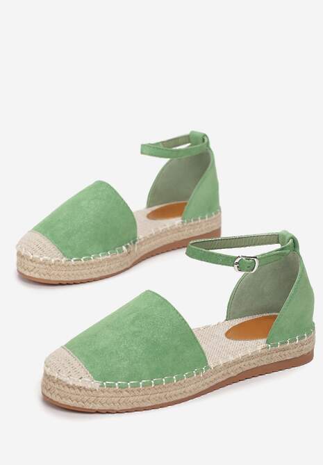 Miętowe Espadryle Aegana 4