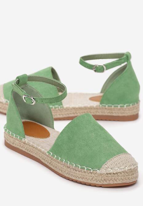 Miętowe Espadryle Aegana 5