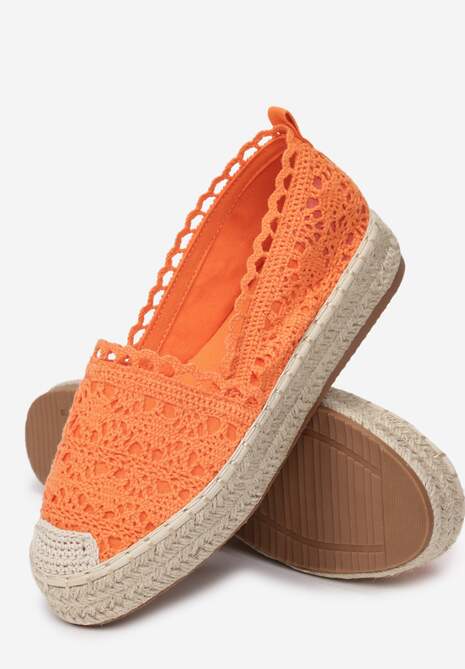Pomarańczowe Espadryle Alluthia 5