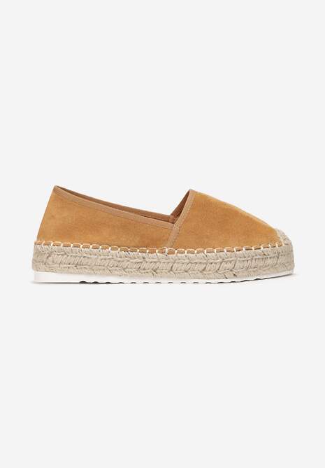 Ciemnobeżowe Espadryle Akranes 4