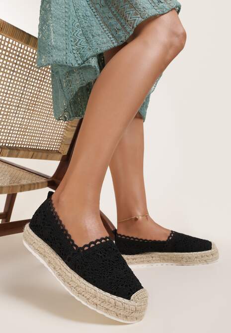 Czarne Espadryle Meriko