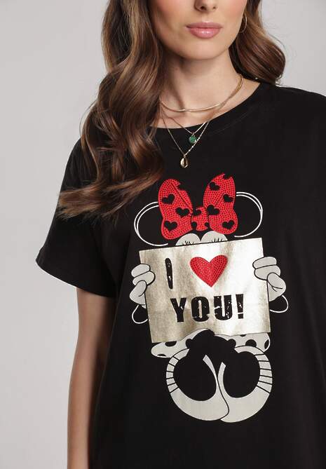 Czarny T-shirt Pericine 4
