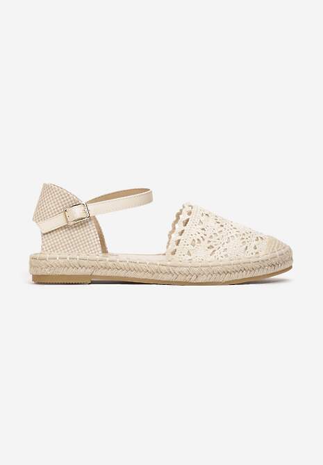 Beżowe Espadryle Maiseis 4