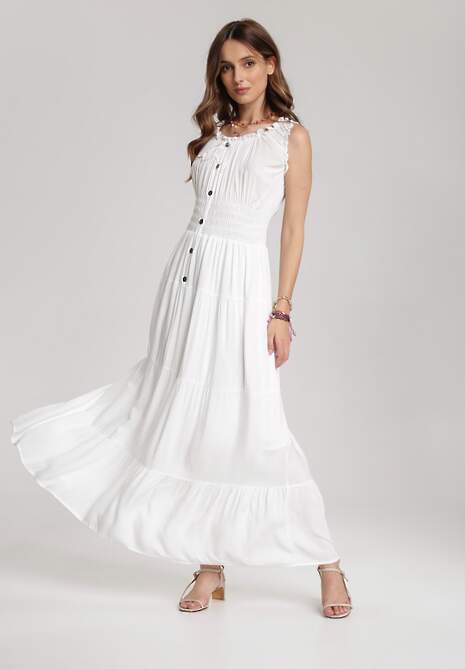Biała Sukienka Aeregana