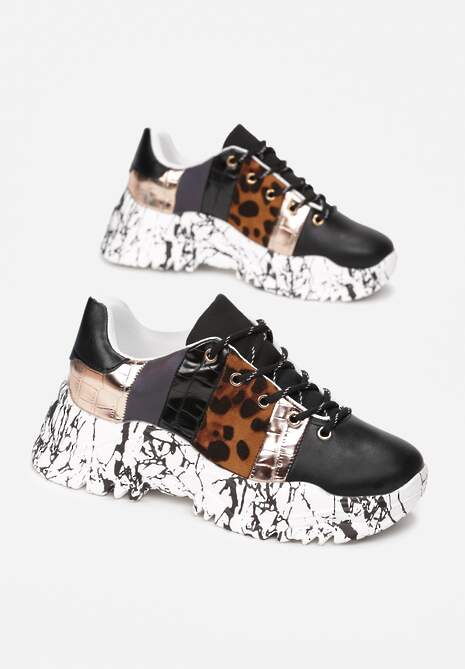 Czarne Sneakersy Kahlisa 4