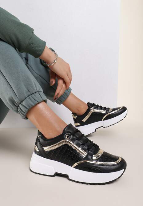 Czarne Sneakersy Lorerian