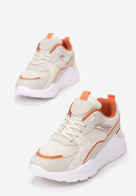 Beżowe Sneakersy Kelanya 4