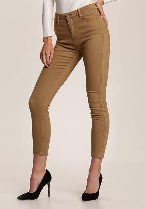Khaki Spodnie Skinny Eliteia