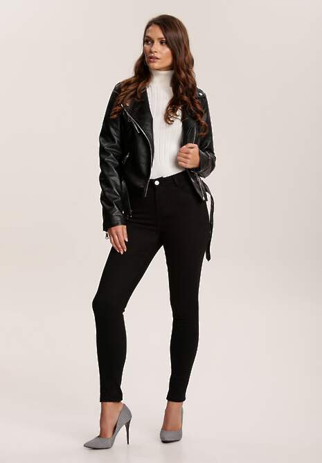Czarne Spodnie Skinny Eliteia