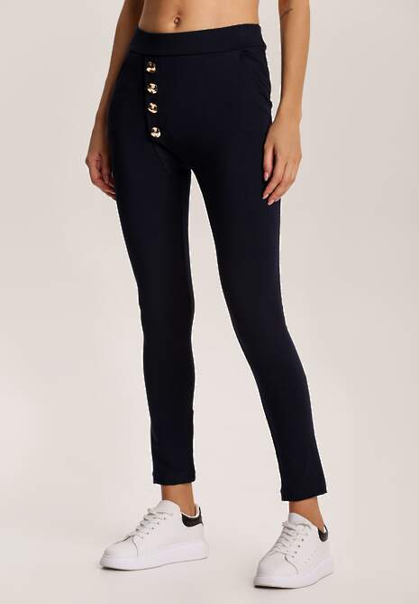 Granatowe Legginsy Ryreth