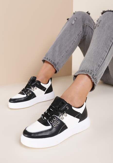 Czarne Sneakersy Usinoris