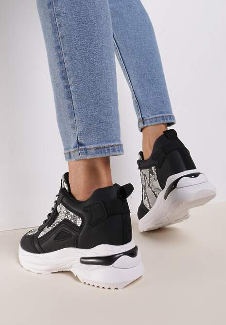 Czarne Sneakersy Fyserith