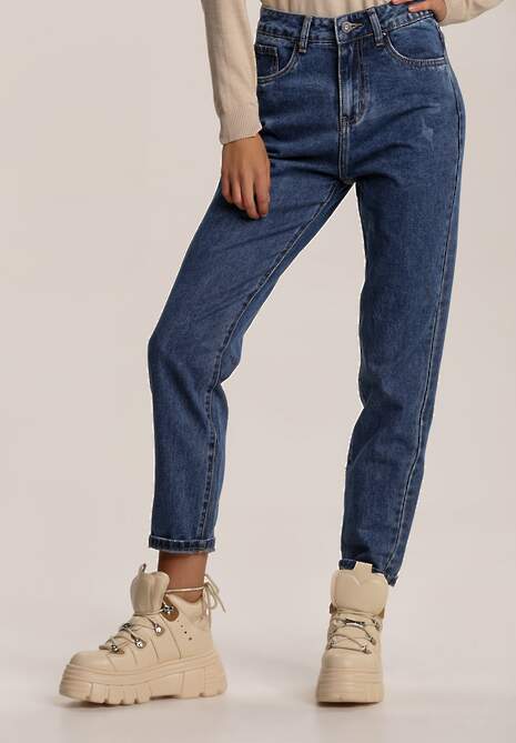 Niebieskie Jeansy Slouchy Orixina