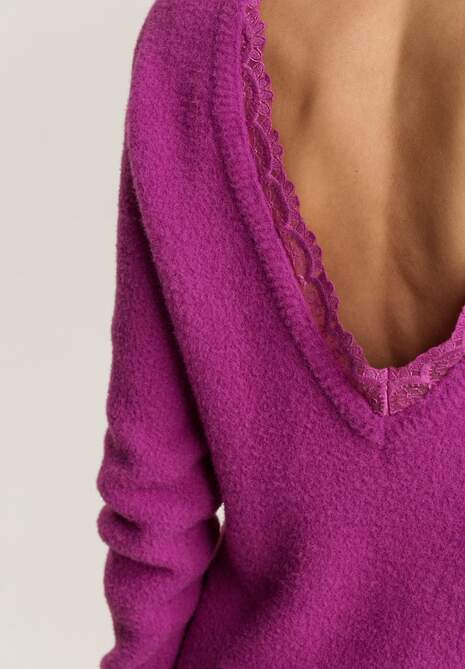 Fioletowy Sweter Saryra 5