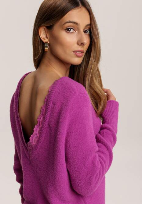 Fioletowy Sweter Saryra