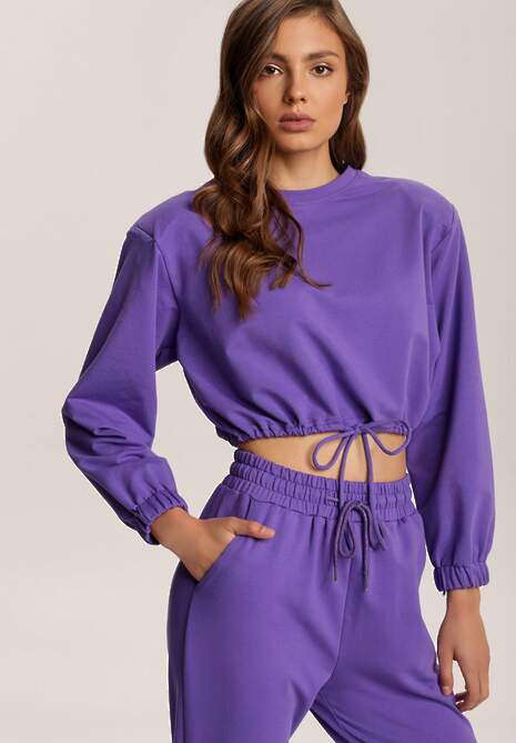 Fioletowa Bluza Jaenvynia