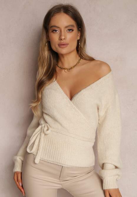 Kremowy Sweter Xenanya