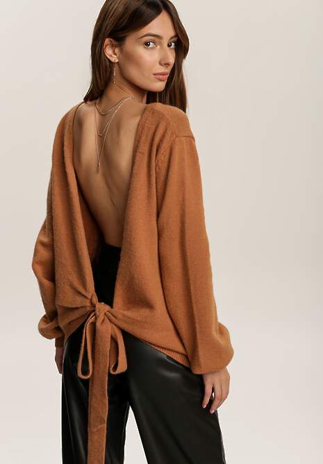 Ciemnobeżowy Sweter Meridieth
