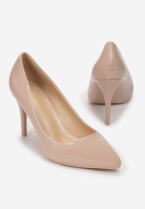 Beżowe Szpilki Helireanes 6