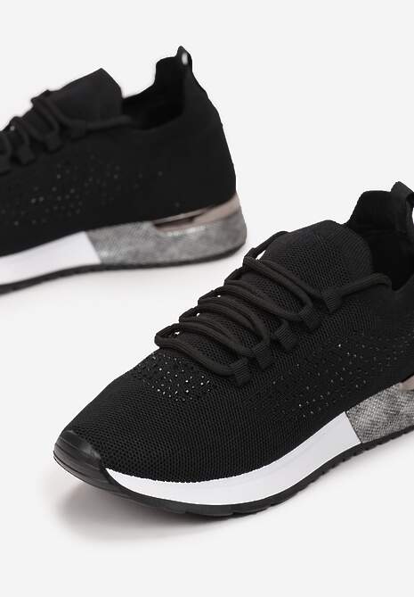 Czarne Buty Sportowe Dorieciane 5
