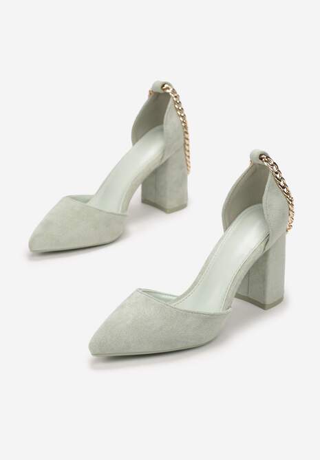 Miętowe Czółenka Enrel 4