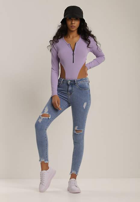 Blugi Skinny Isithea Albastru