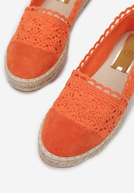 Pomarańczowe Espadryle Vylixis 6