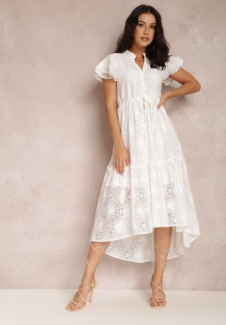 Biała Sukienka Meniphoche