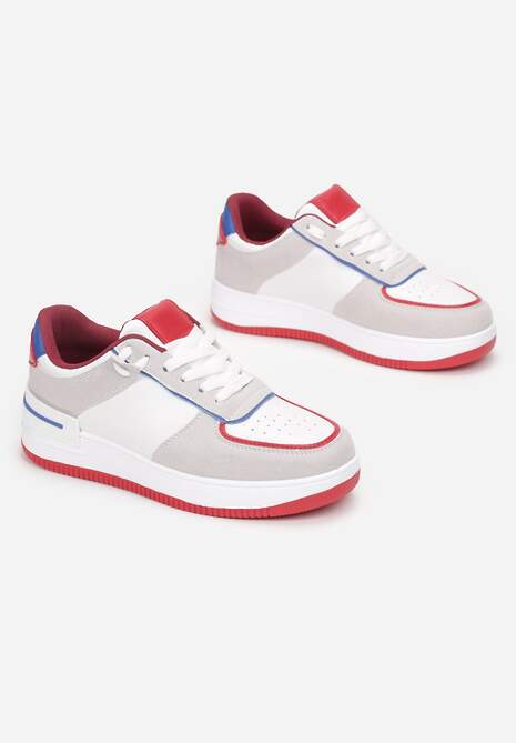 Biało-Szare Sneakersy Dusna 4
