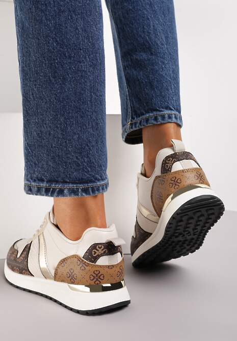 Beżowe Sneakersy Hiseuntea 6