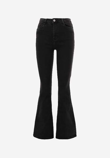 Czarne Jeansy Dzwony Briris 6