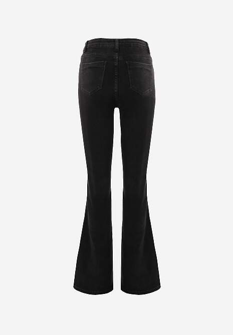 Czarne Jeansy Dzwony Briris 7