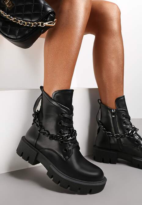 Botine negre Chelrah