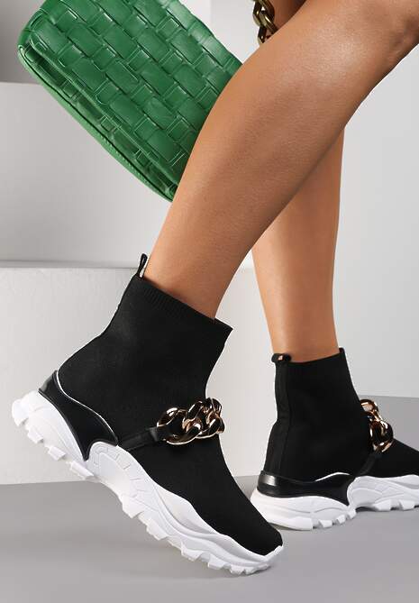 Czarne Sneakersy Lycape