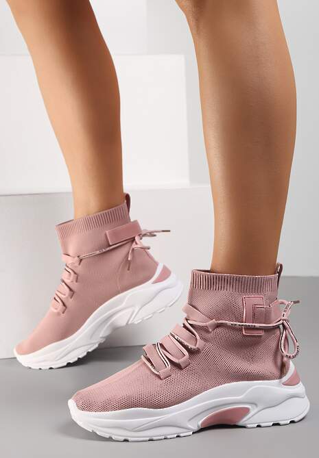 Różowe Sneakersy Diomerine