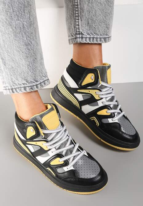Czarne Sneakersy Amposyne