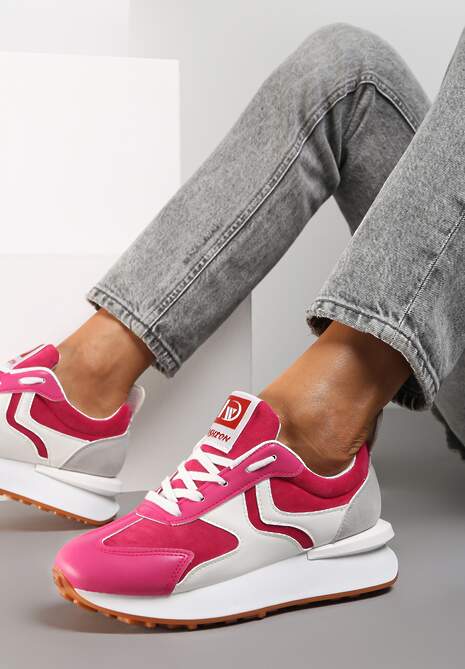 Różowo-Białe Sneakersy Thessina