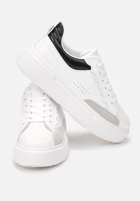 Biało-Czarne Sneakersy Cillastis 4