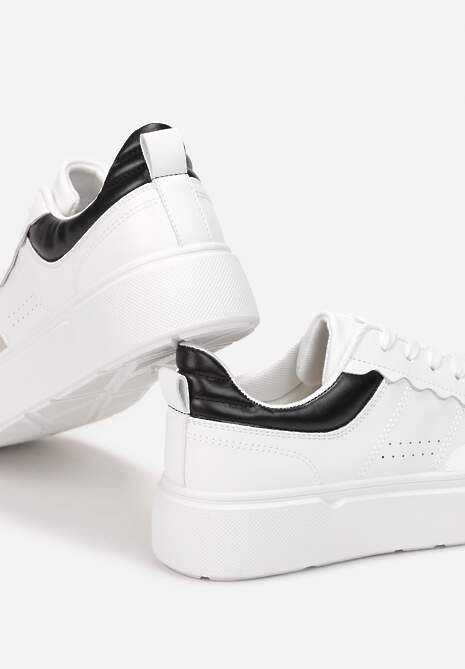 Biało-Czarne Sneakersy Cillastis 6