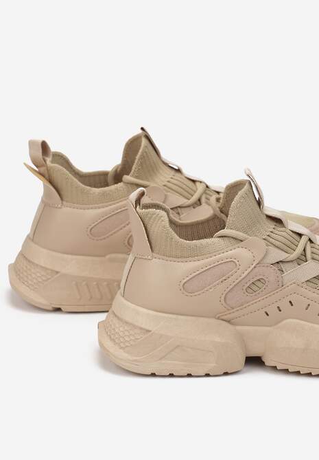 Beżowe Sneakersy Actiope 6