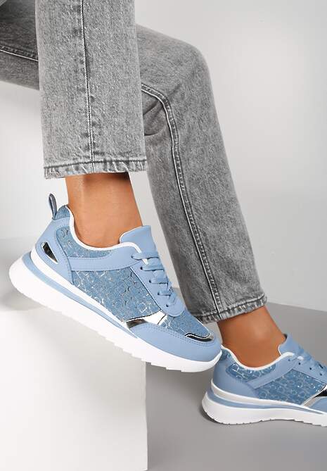 Niebieskie Sneakersy Clymania